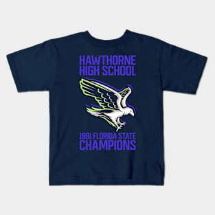 Hawthorne High School - 1991 State Champions |  Welcome Freshmen | 90s Nickelodeon | Stickers and T-Shirts Kids T-Shirt